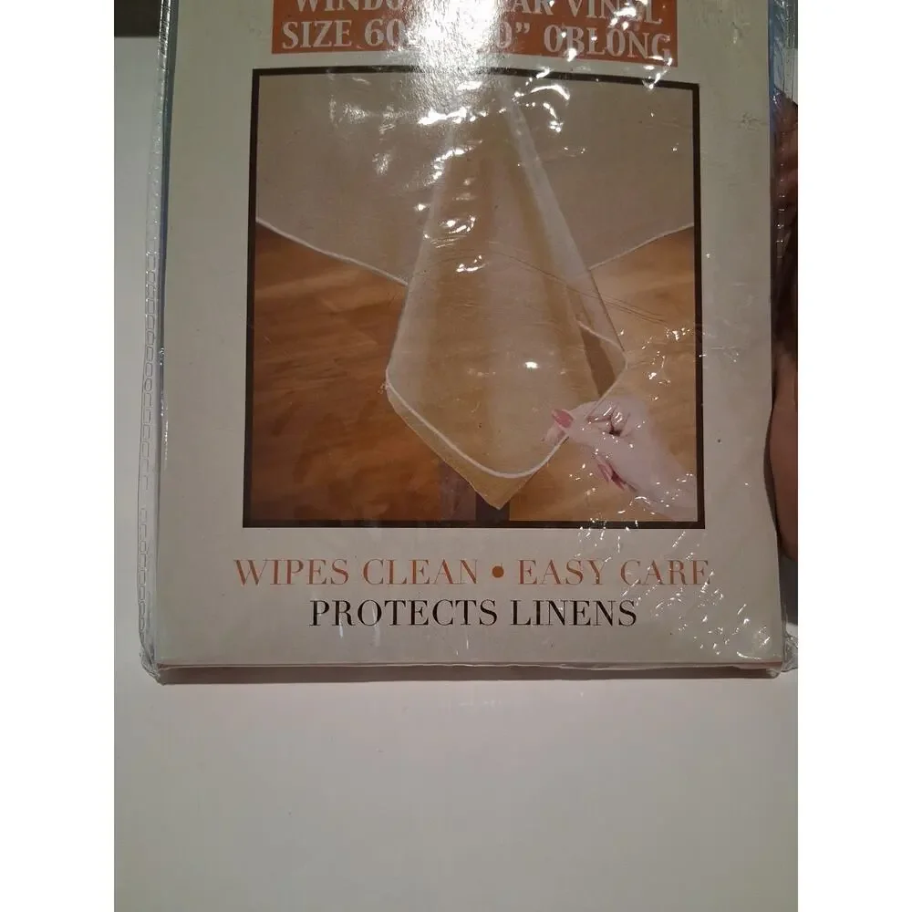 NEW Better Home Clear Vinyl Tablecloth Protector 60